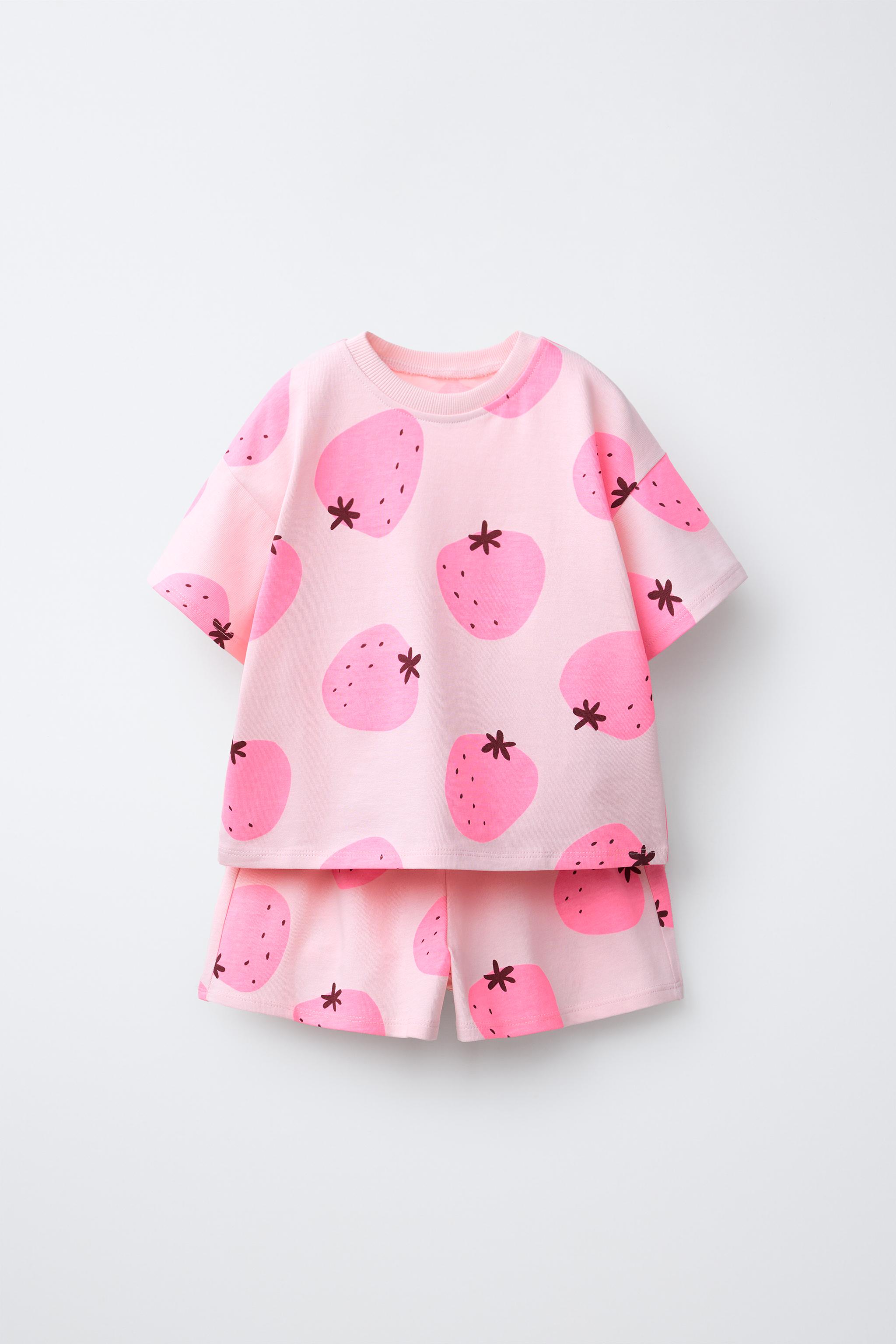 STRAWBERRY T-SHIRT AND BERMUDA SET